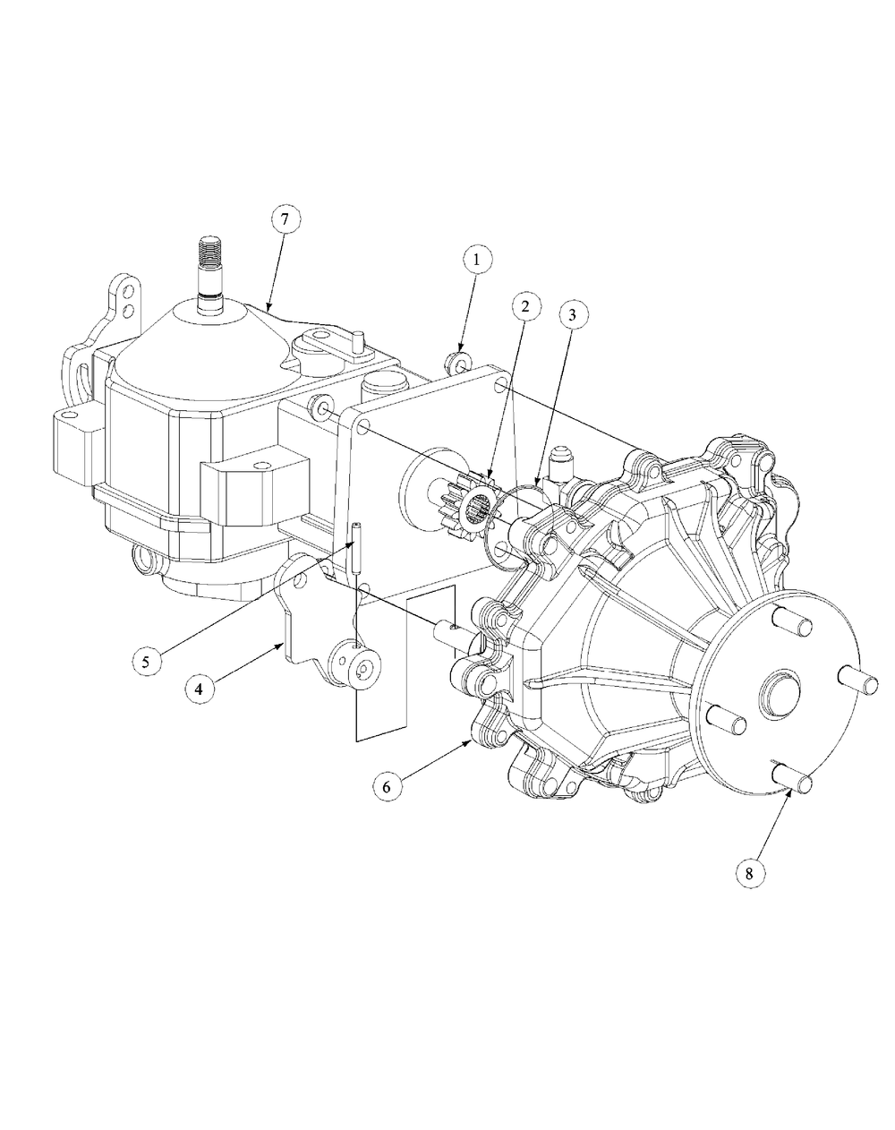 Assembly Pump Right Hand Diagram and Parts List for M60-KW 53AB5DBX150-23-HP Cub Cadet Lawn Tractor